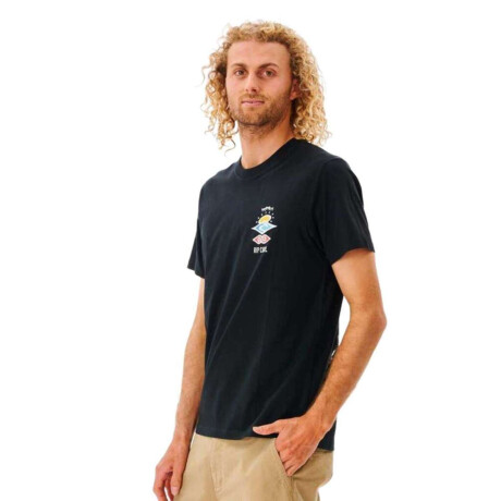 Remera Rip Curl Search Icon Negro