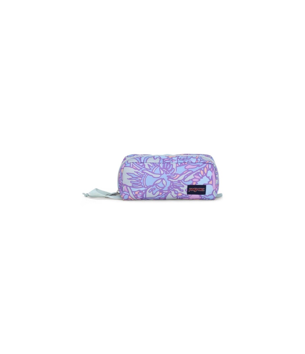 JANSPORT PERFECT POUCH - FLUID FLORAL PASTEL LILAC 