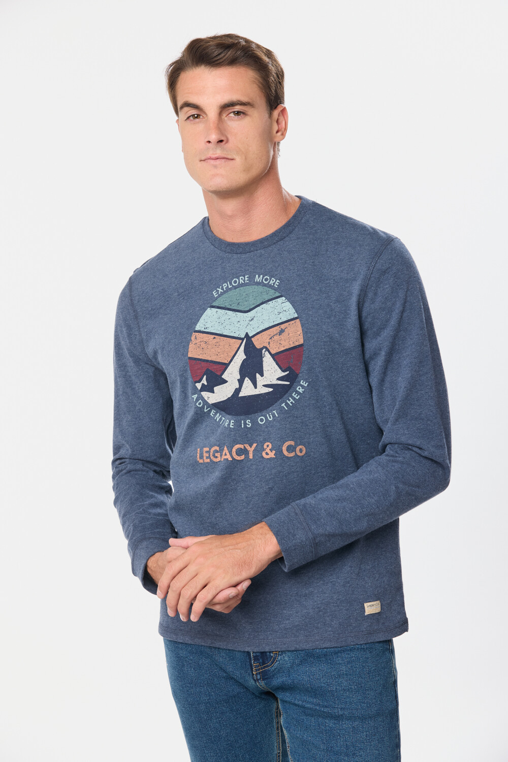 REMERA ESTAMPADA Azul
