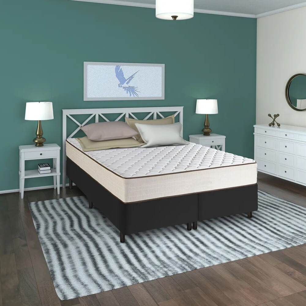 SOMMIER 2 PLAZAS BASE CAMA COLCHÓN DE 100% ESPUMA SOMMIER 2 PLAZAS BASE CAMA COLCHÓN DE 100% ESPUMA