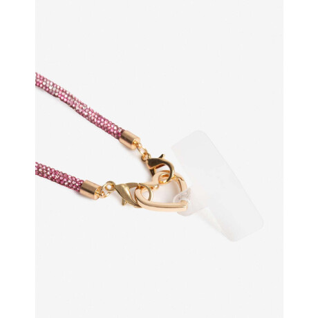 Llavero Y Charm De Tira De Strass Fucsia claro