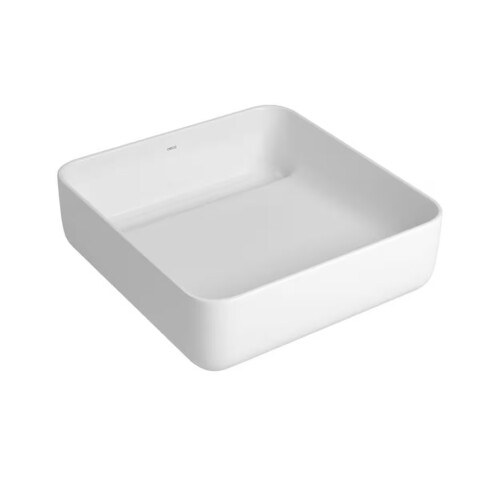 Bacha de apoyo cuadrada 40 cm blanca brillante Deca Bacha De Apoyo Cuadrada 40 Cm Blanca Brillante Deca