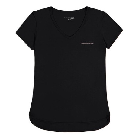 Remera deportiva para dama Graphene manga corta Negra Remera deportiva para dama Graphene manga corta Negra