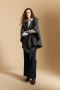 PONCHO MECHA Gris Melange
