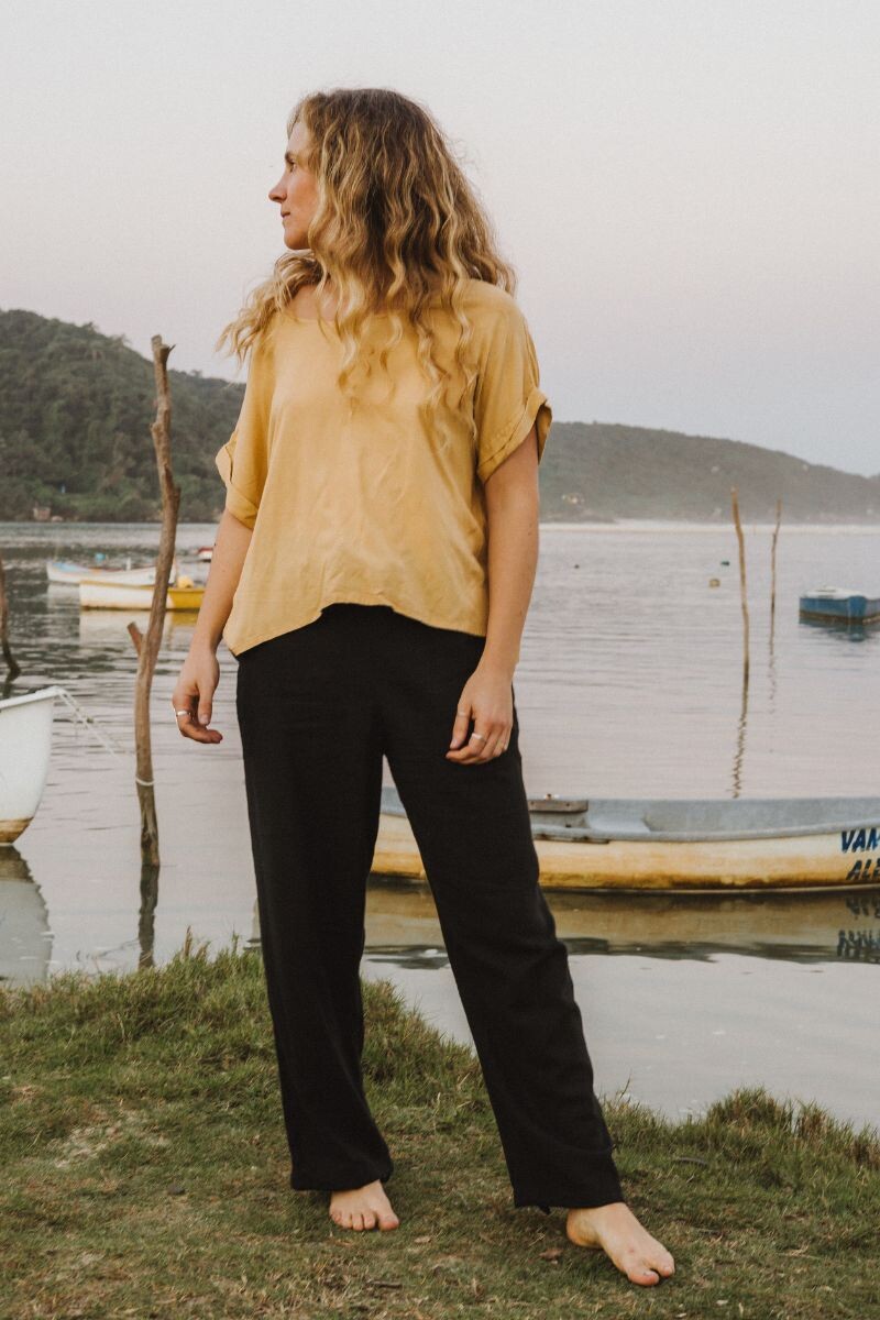 Pantalón Blanca Negro