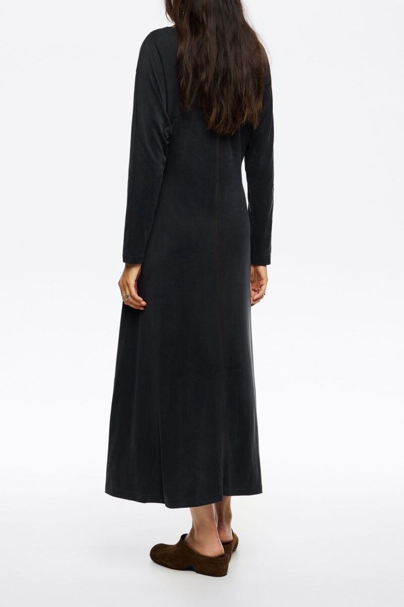 VESTIDO CUPRO Negro
