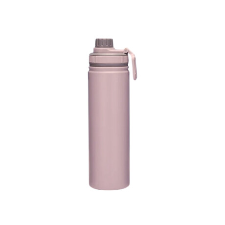 Botella deportiva térmica con tapa de rosca 750ml Rosado