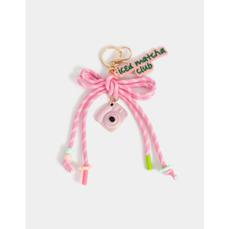 Llavero Y Charm De Moño ''matcha Girly'' Combinacion Multicolor