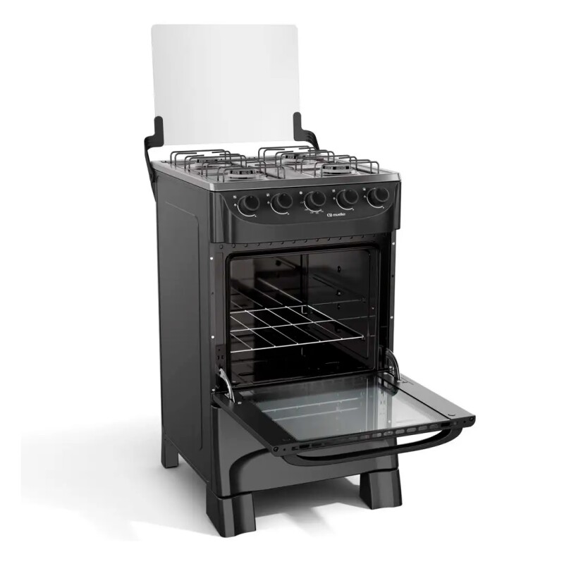 Cocina Mueller Moderatto Combinada 4h Gas/eléctrica Color Negro Cocina Mueller Moderatto Combinada 4h Gas/eléctrica Color Negro