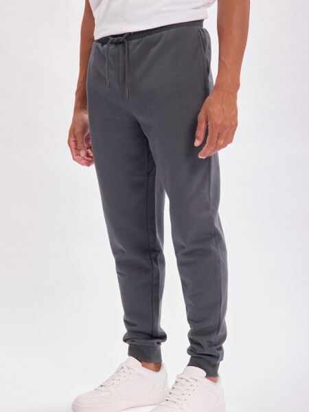 Pantalón deportivo jogger Basico Gris Oscuro