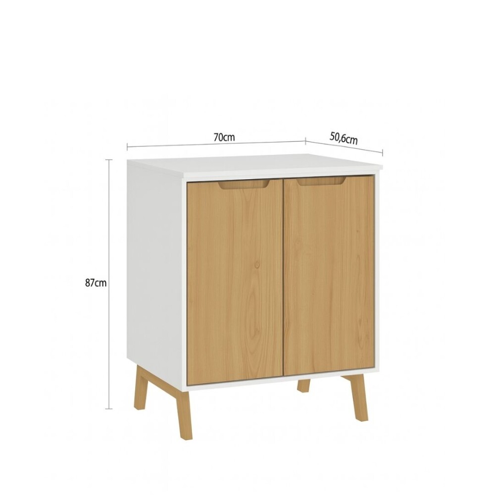 BAJO MESADA - AUXLILAR LINEA WOOD LINEA WOOD BLANCO