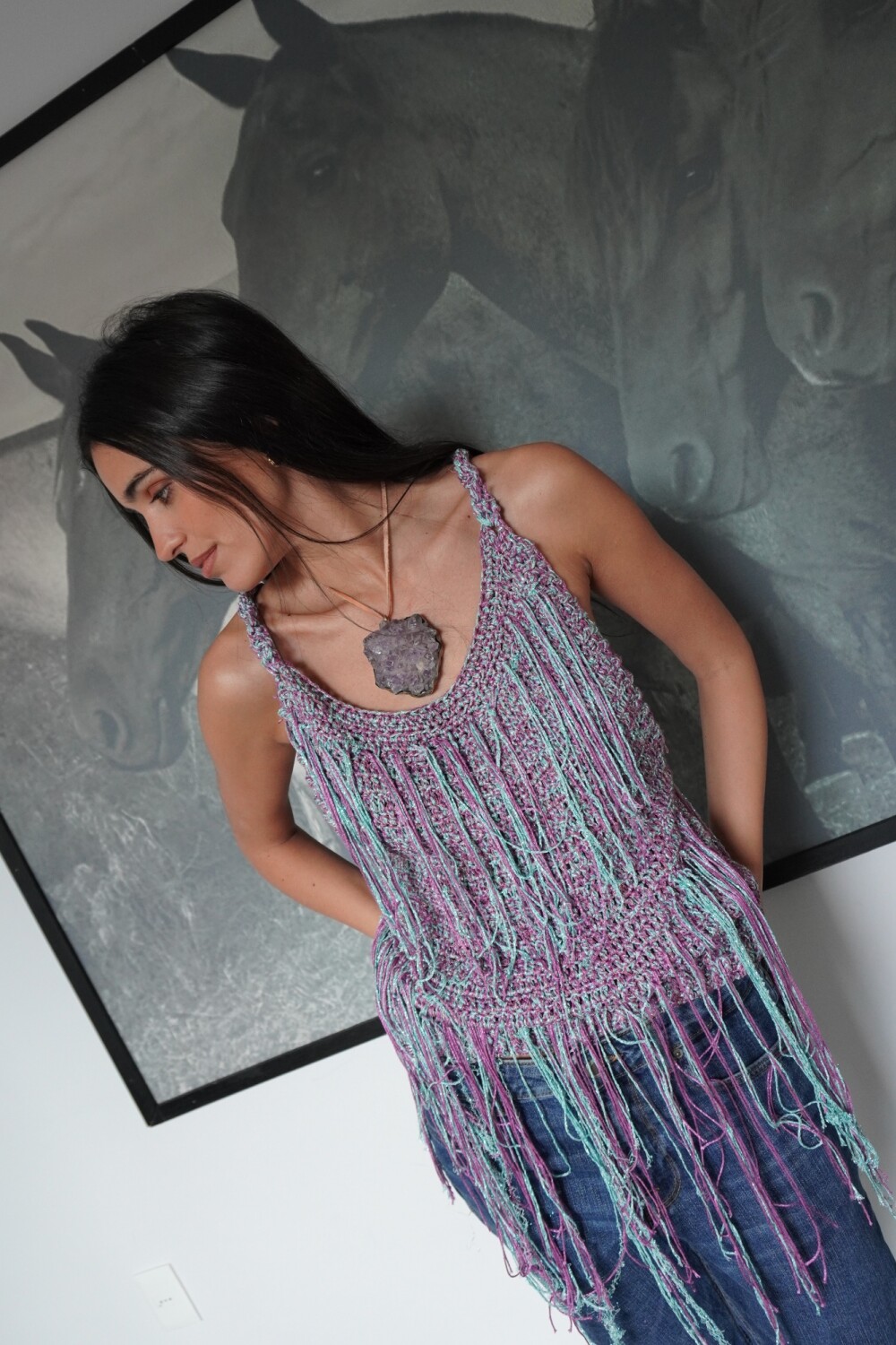 Lagoon Top Celeste / Lila