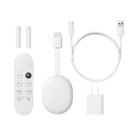 OUTLET - GOOGLE Chromecast Tv HD 8GB WiFi Con Control Remoto - Snow OUTLET - GOOGLE Chromecast Tv HD 8GB WiFi Con Control Remoto - Snow