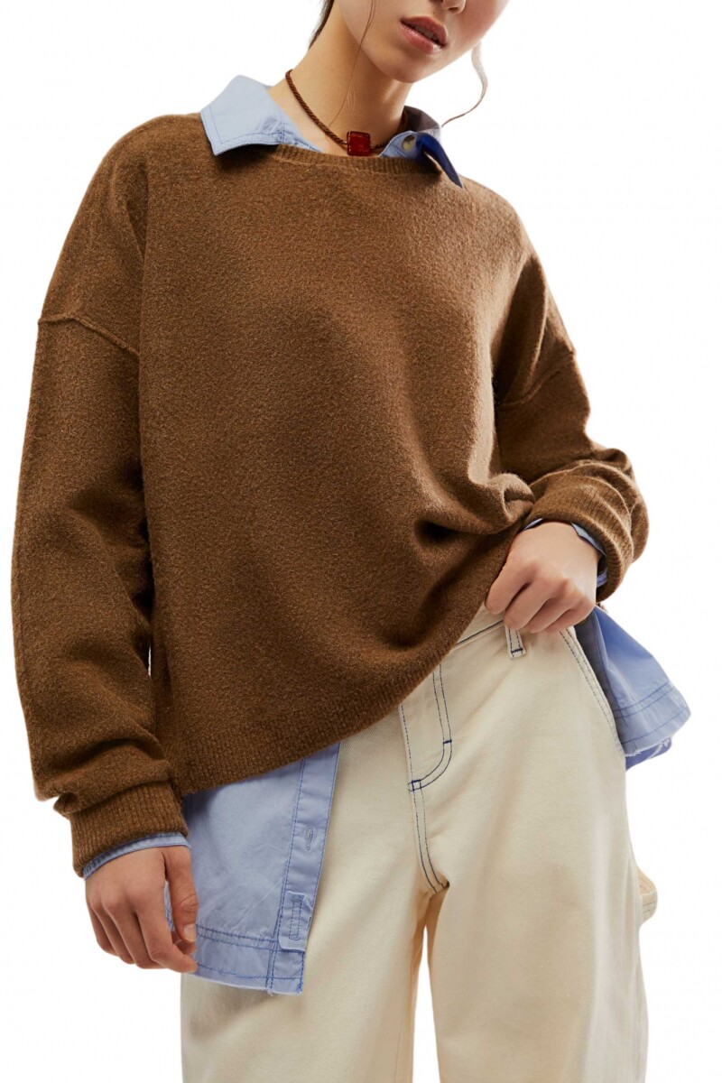 LUNA PULLOVER Marron