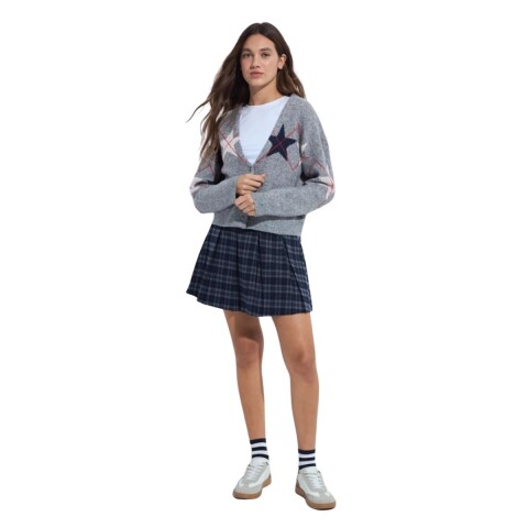 CARDIGAN FEFA XS/L GRIS MEL