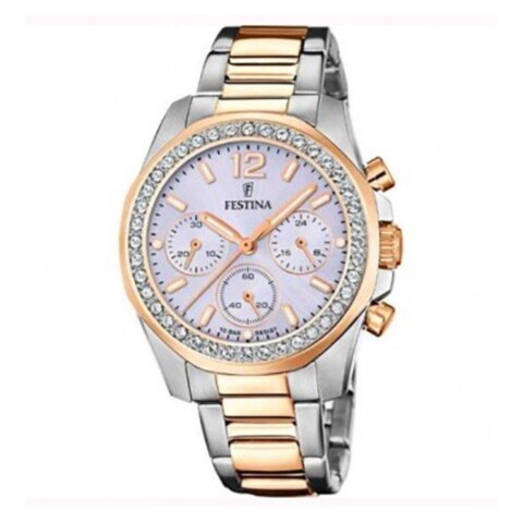 Reloj Festina F20608/3 para mujer con correa de acero Dorado