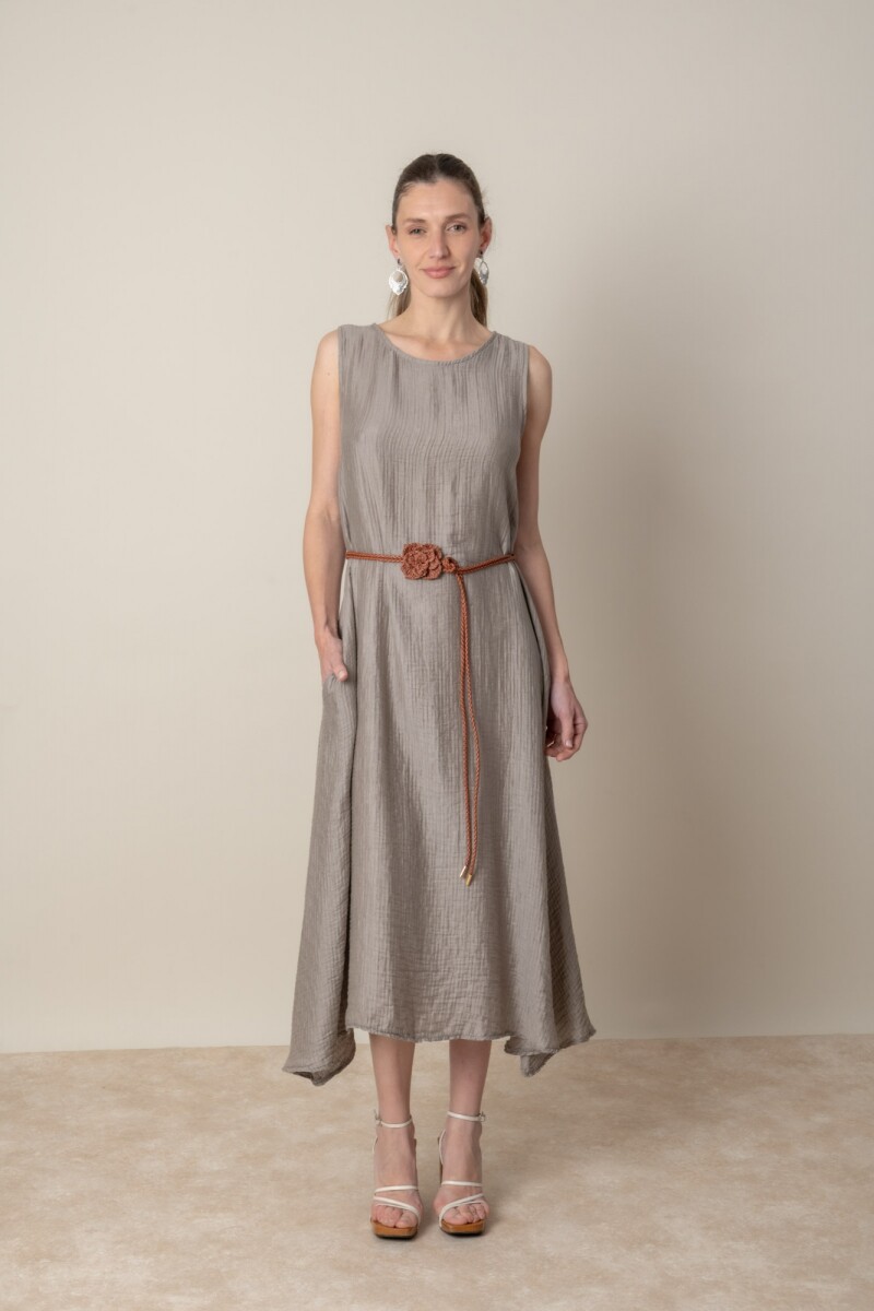 VESTIDO LUX LUNA - Visón 