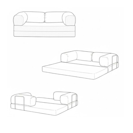 Sillón Cama 2 Cuerpos CloudNest Negro