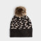 Gorro Gorro Tejido Marrón - Estampado Animal Print