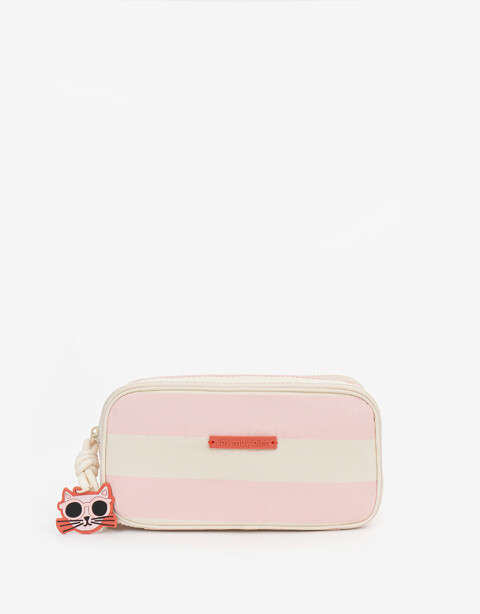 Porta Cosméticos Back to school Cartuchera De Material Reciclado - Estampado Rayas