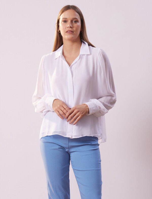 Camisa Gasa BLANCO
