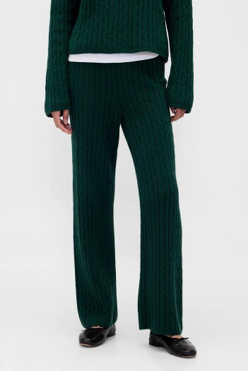Pantalón Cashsoft Cable Mujer Evergreen Glamour