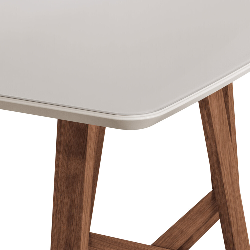 MESA DE COMEDOR MDF-Y-MADERA BLANCO BENNETT