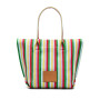 MARC JACOBS- THE STRIPED JACQUARD BEACH TOTE BAG Violeta