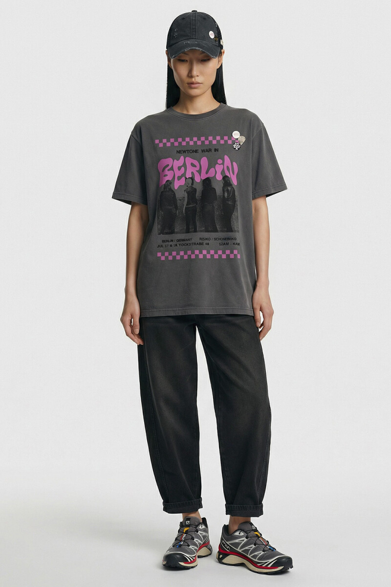 CAMISETA TRUCKER TOWN Gris