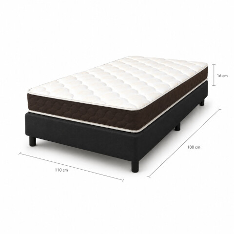 Sommier Completo Roma Firme 1 Plaza y Media 110×188x13 – Hasta 120 k