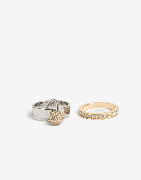 Sets Anillos Metal Set Anillos Bicolor - Combinacion Bicolor