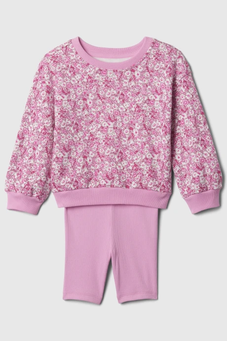 Set Deportivo Calza Y Buzo Toddler Niña Pink Floral