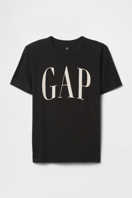 Remera Logo Gap Niño True Black