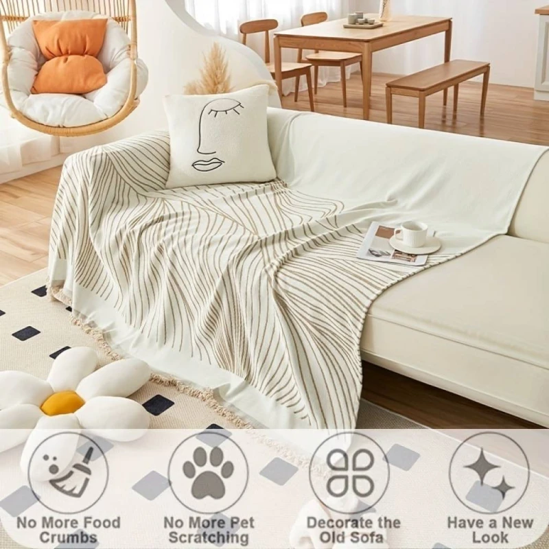 Manta para Sillon y Cama con diseños Marrón 230cm