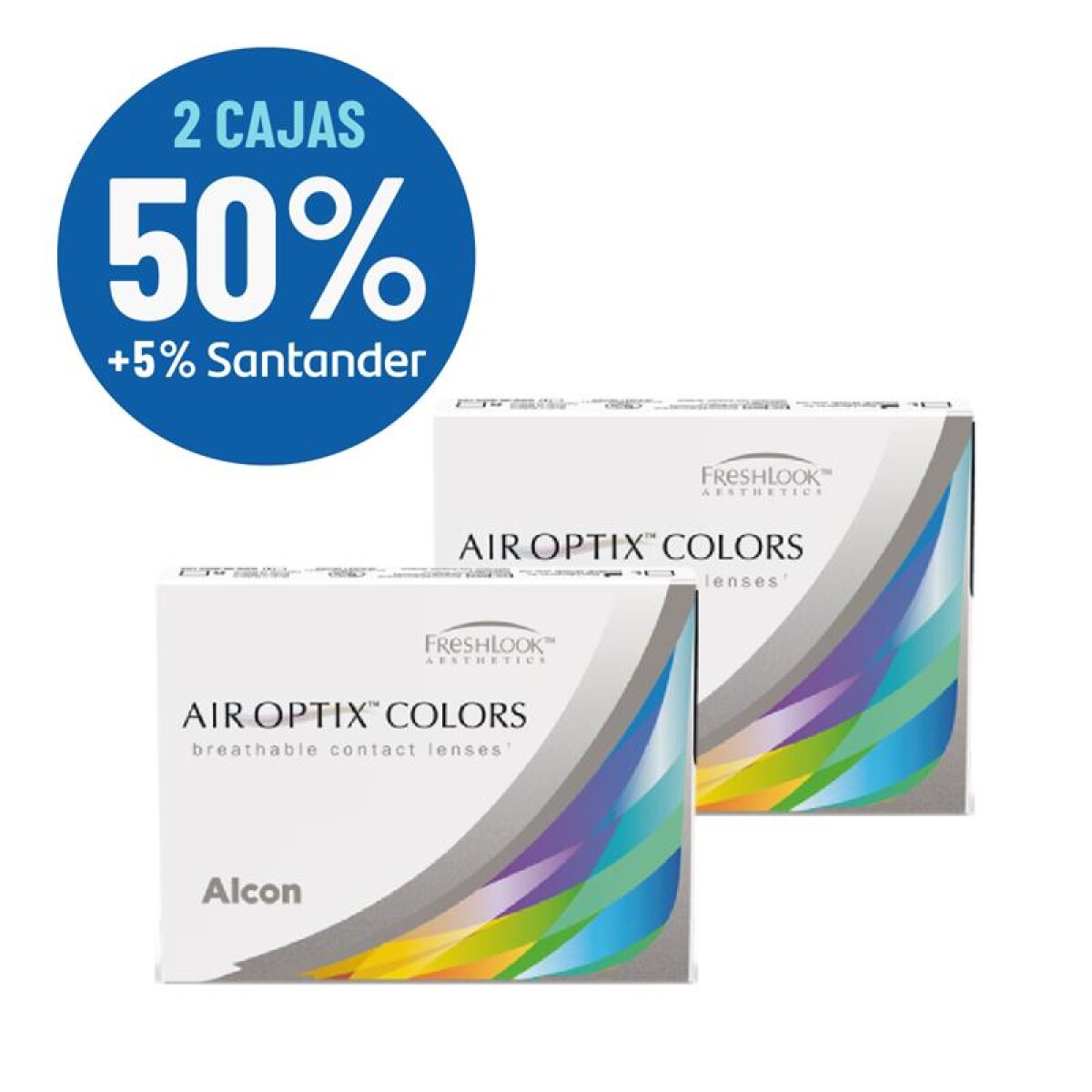 Set Air Optix Colors X2 Cajas - Blanco 