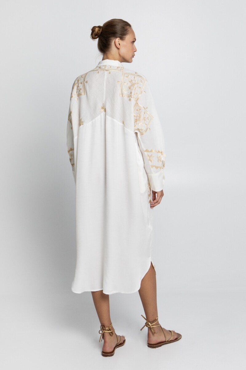 VESTIDO CAMISERO Natural