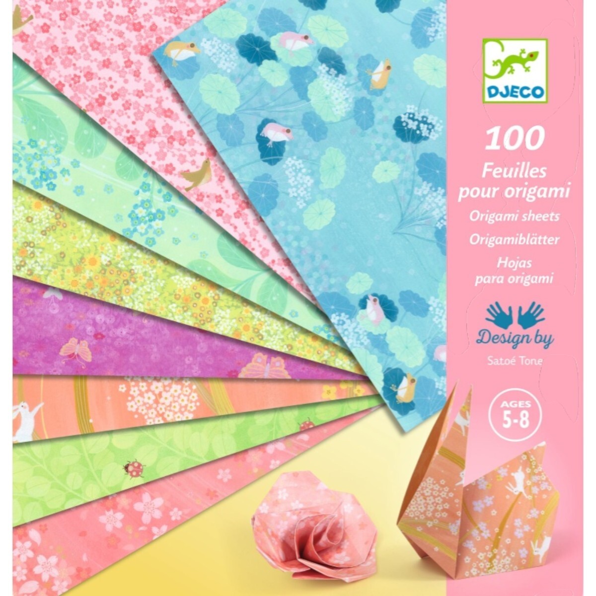 Kit de Origami Haru 100 Papeles Djeco 