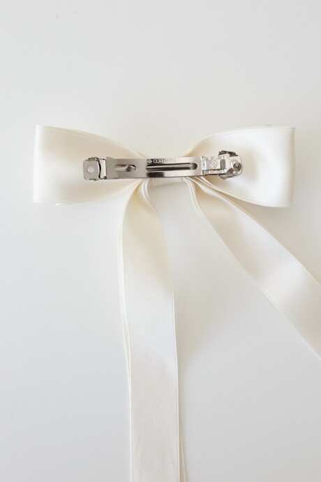 BROCHE SILKY BOW BEIGE