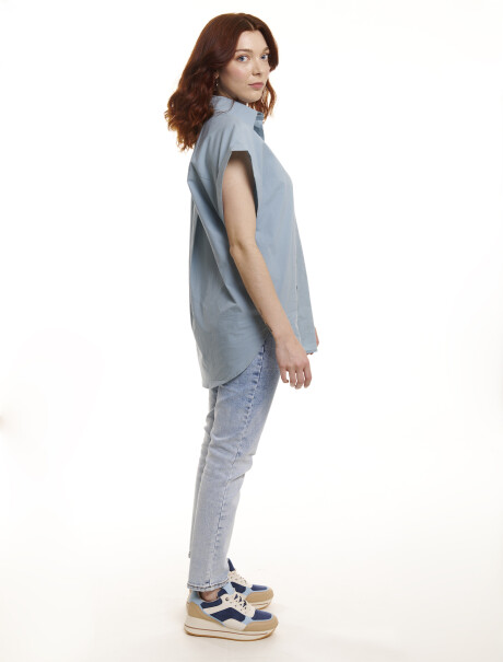 Camisa lisa verde agua