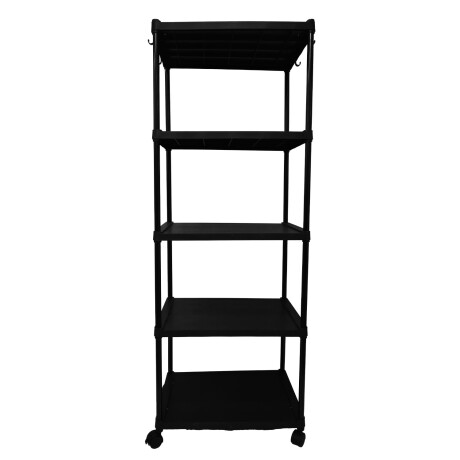 Estante Organizador 5 Niveles Multifuncional Cocina Baño Negro