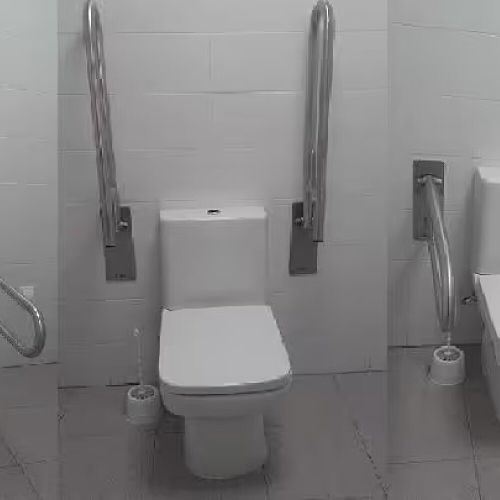 Barra doble articulada para discapacitados acero inox. Barra Doble Articulada Para Discapacitados Acero Inox.