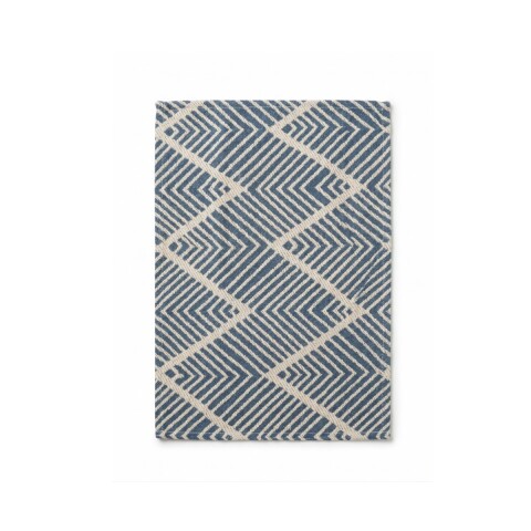 INDIVIDUAL RECT AZUL COMB 33X45CM Unica