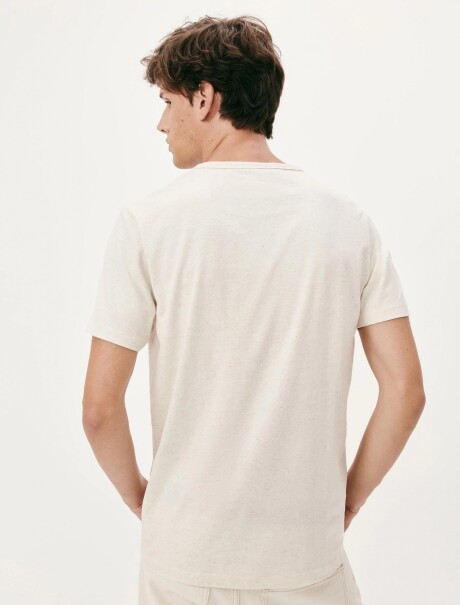 CAMISETA MANGA CORTA CON ESTAMPA BEIGE