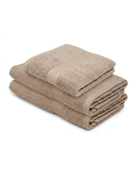 SET 3 TOALLAS: 40x70 + 2*70x140CM ALGODON BEIGE CANNON SET 3 TOALLAS: 40x70 + 2*70x140CM ALGODON BEIGE CANNON