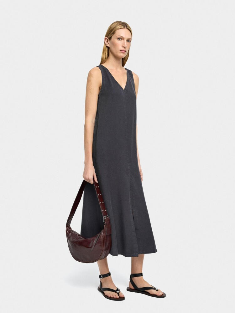 Vestido Largo 100% Lyocell gris