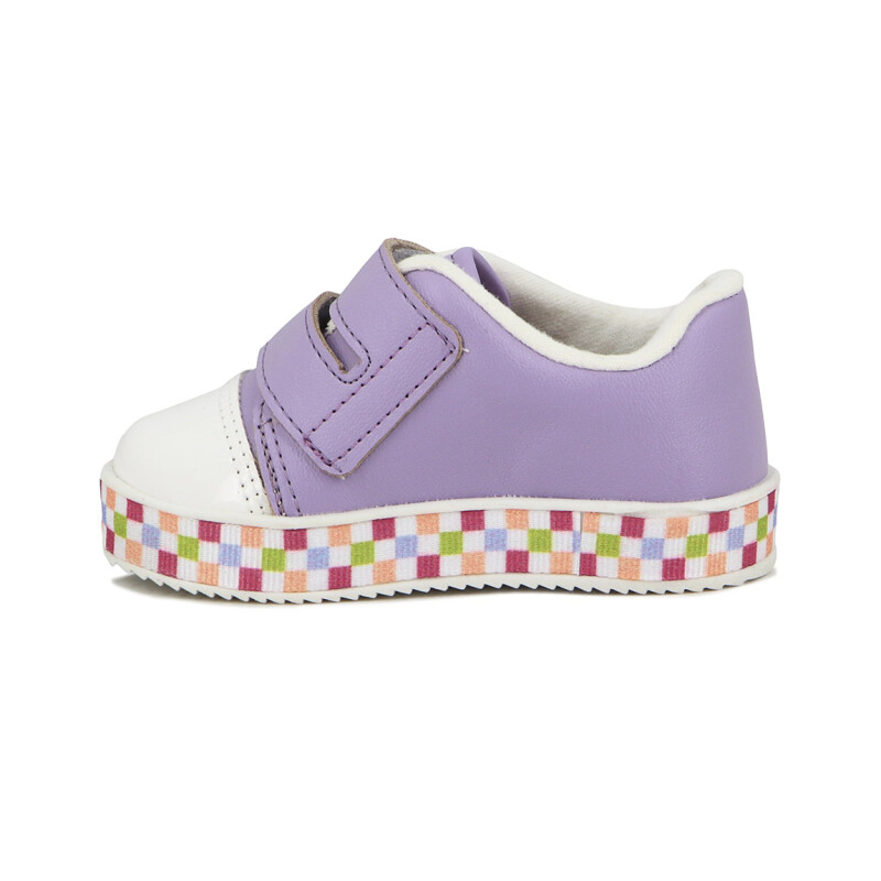 Molekinha Zapato Casual Con Velcro Lila Lila