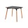 Mesa Eames Cuadrada Negro,Marrón claro