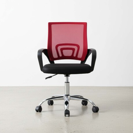 SILLA DE ESCRITORIO MALLA ROJO HY-520P