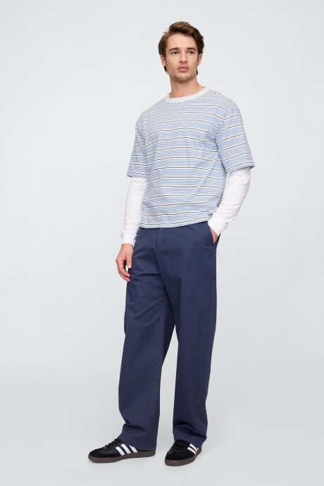 Remera A Rayas Ultra Soft Hombre New Off White Stripe
