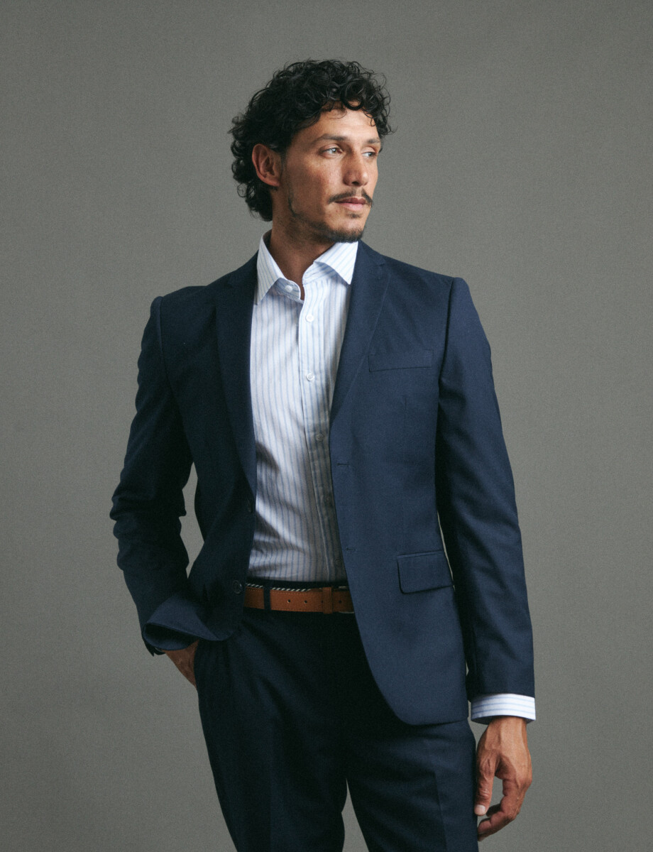 220262 TRAJE SLIM FIT HARRINGTON LABEL Azul